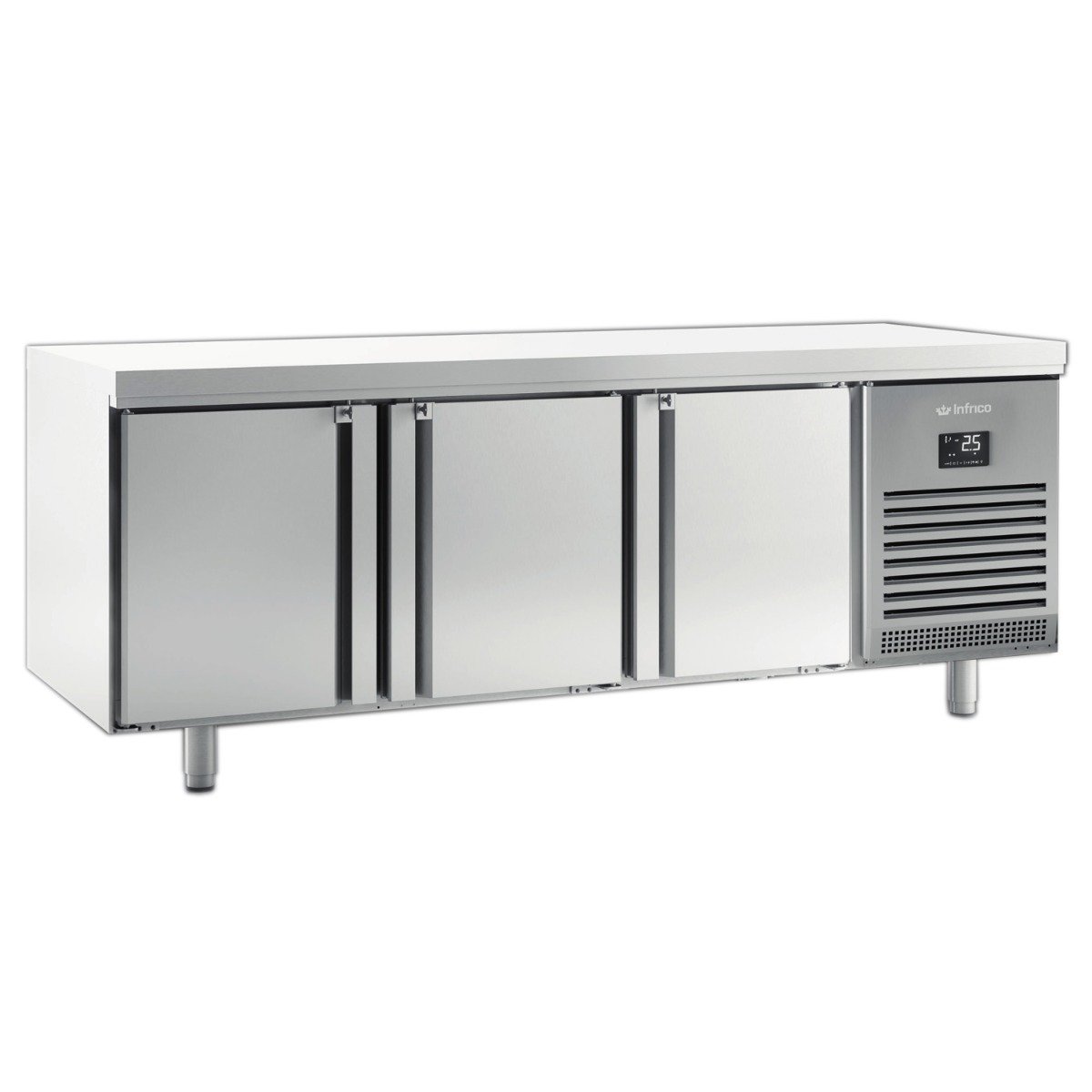 Triple Hinged Door Freezer Counter