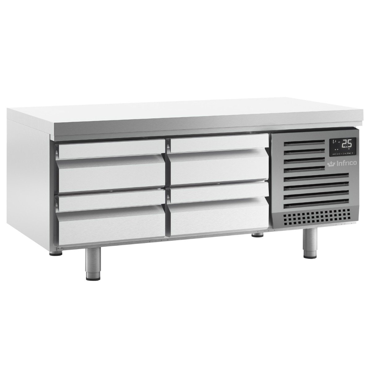 170L Four Drawer Low Height Snack Counter