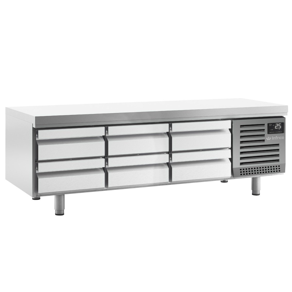 Infrico Six Drawer Low Height Snack Counter