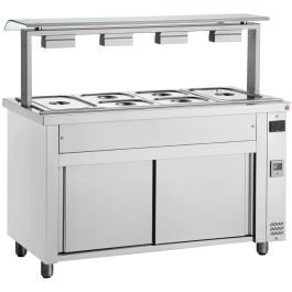 Bain Marie With Sneeze Guard 4x GN1/1