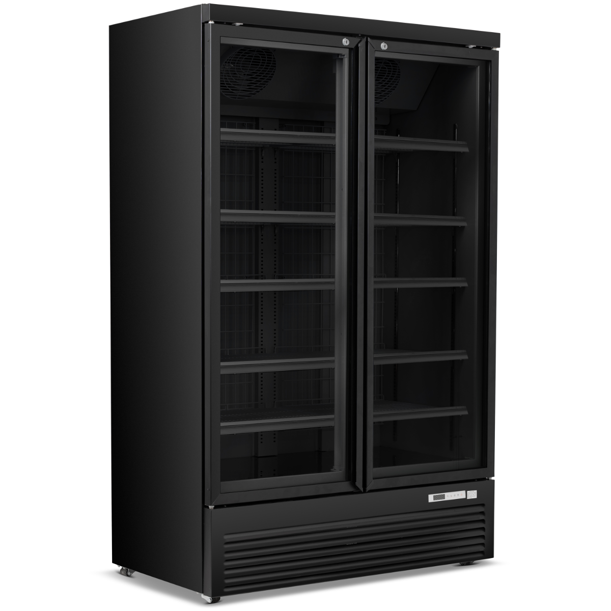 Blizzard Double Hinged Glass Door Display Freezer