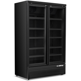 Blizzard Double Hinged Glass Door Display Freezer