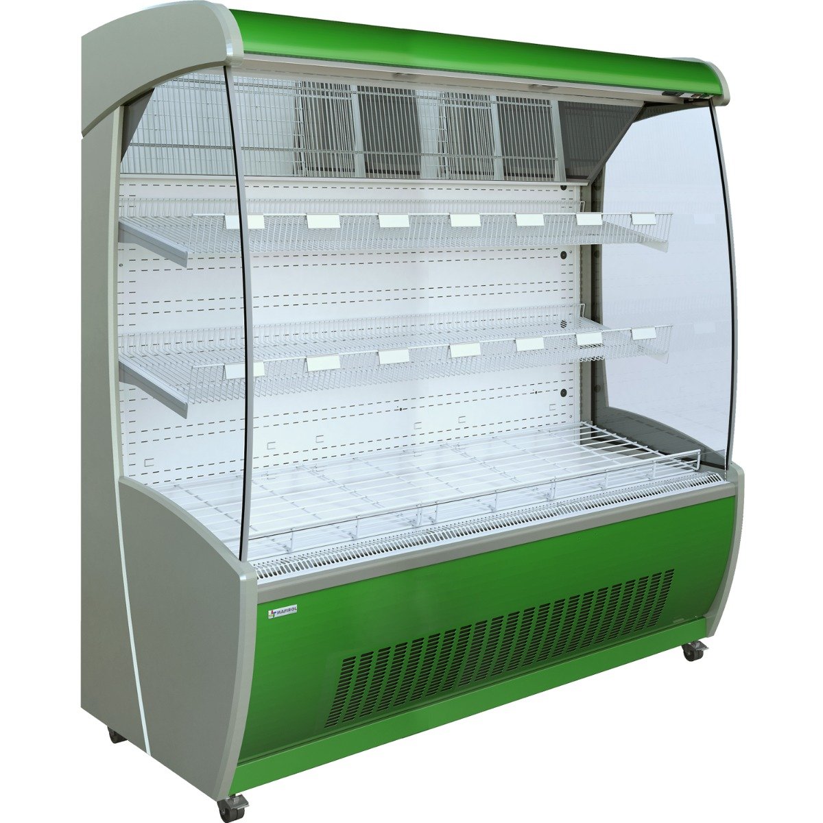 Mafirol Green Painted Steel Tiered Display 1955mm Wide