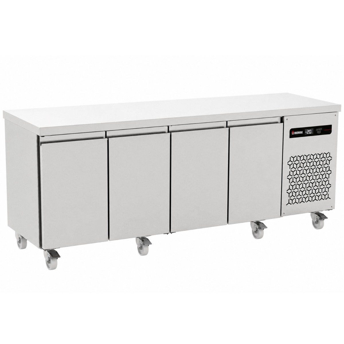 Slimline Four Hinged Door Counter Refrigerator