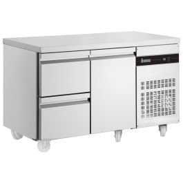 274L Double Drawer Single Door Counter Fridge