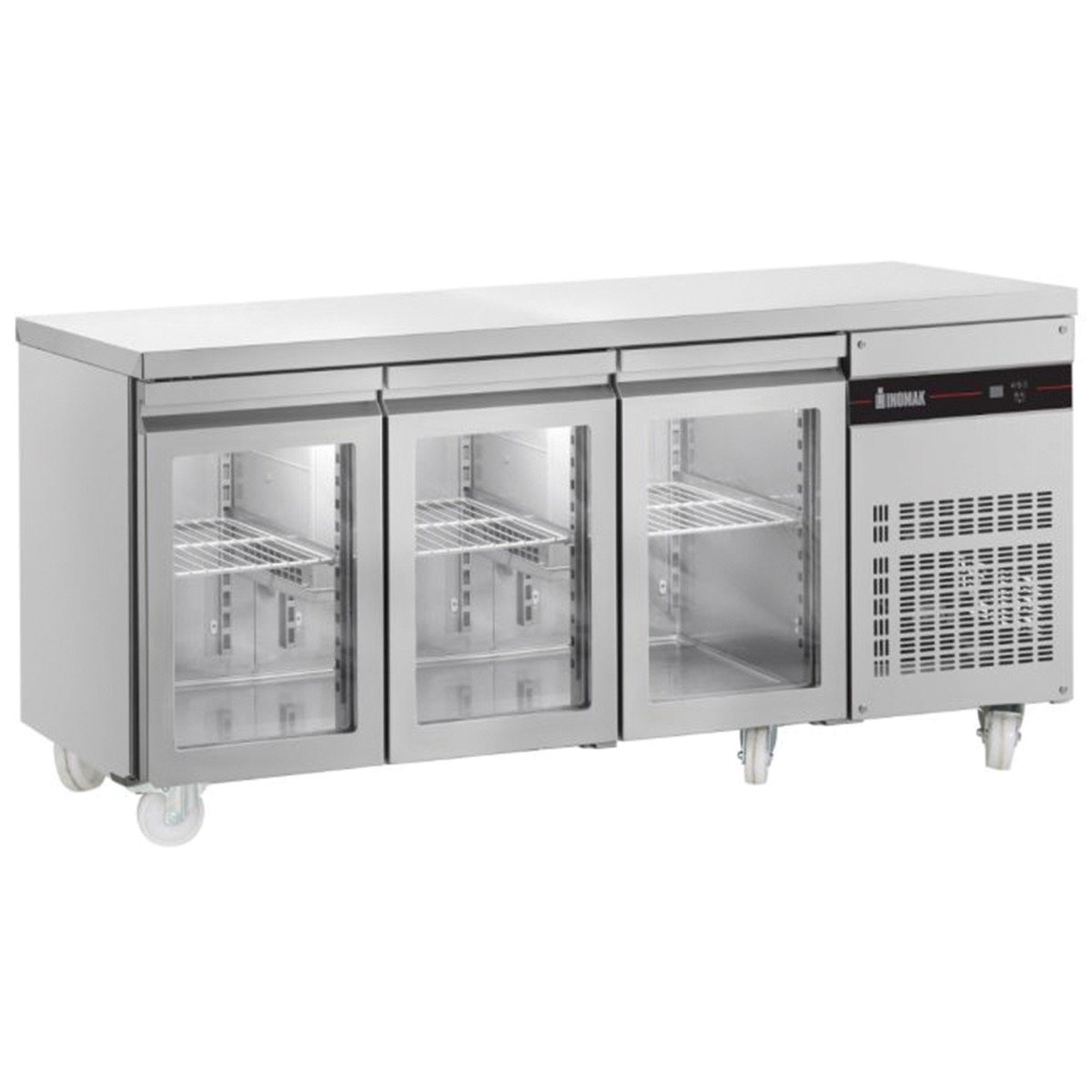 429L Triple Glass Door Counter Refrigerator