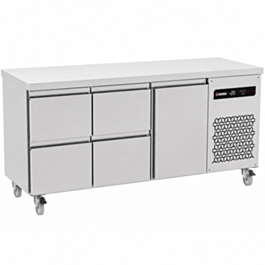 429L Four Drawers Single Door Gastronorm Counter Refrigerator