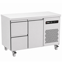 274L Double Drawer Single Door Gastronorm Counter Refrigerator