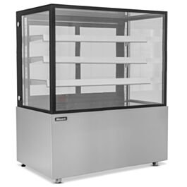 1.5m Triple Tier Refrigerated Flat Glass Display Unit