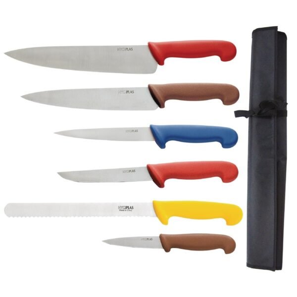 Special Offer Hygiplas Low Density 6 Chopping Boards and 6 Knives Set - view 3