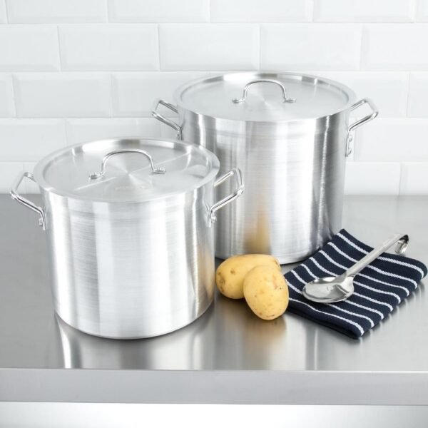 Vogue Aluminium Stock Pot 40cm - view 5