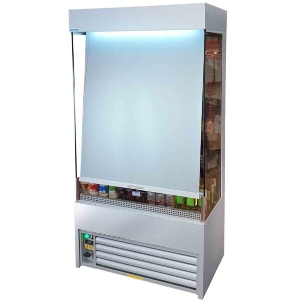 1m Slim Tiered Display Stainless Steel - view 2