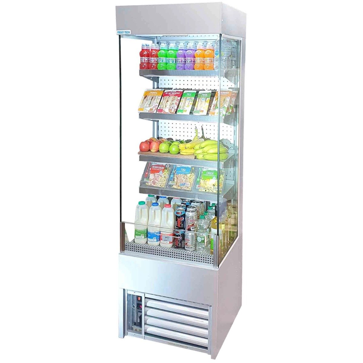 Frost-Tech 60cm Slim Tiered Display Stainless Steel