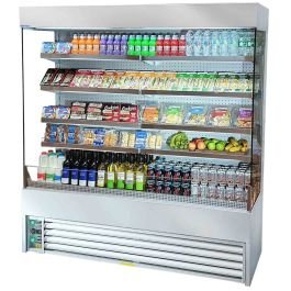 1.8m Tiered Display Stainless Steel