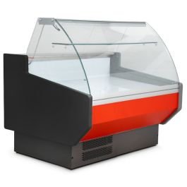 1m Curved Glass Serve Over Counter