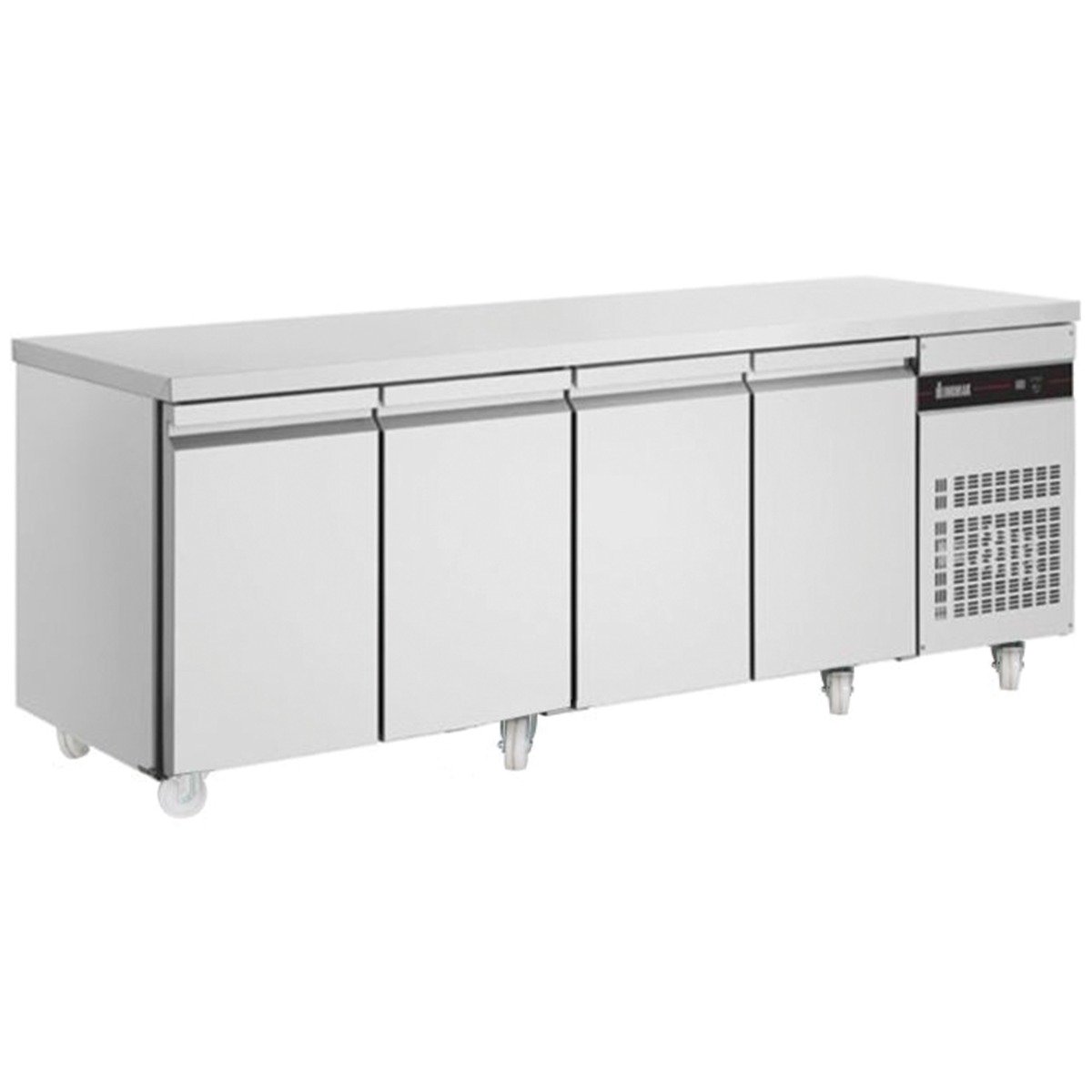 Slimline Four Hinged Door Counter Refrigerator