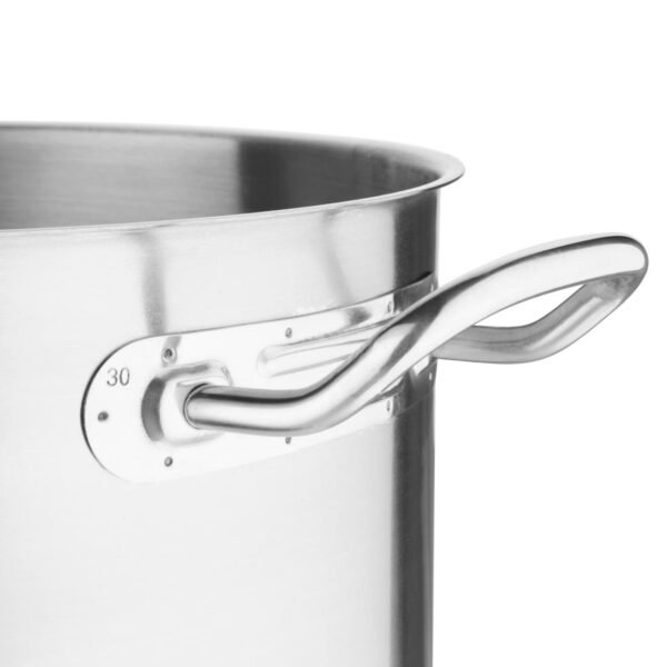 Vogue Stainless Steel Deep Stock Pot 30cm - view 3
