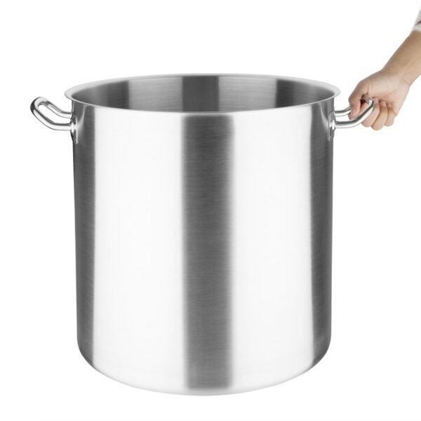 Vogue Stainless Steel Deep Stock Pot 40cm - view 2