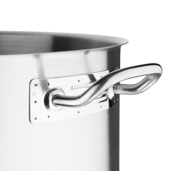 Vogue Stainless Steel Deep Stock Pot 40cm - view 3