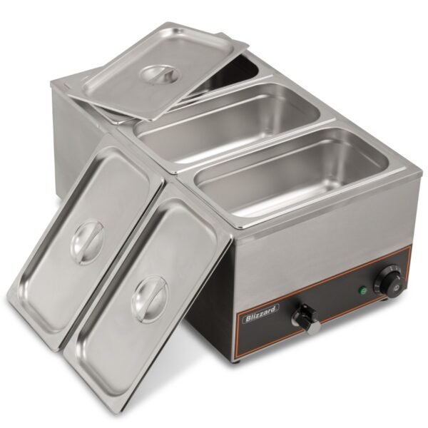Blizzard Counter Top Bain Marie 3 x GN 1/3