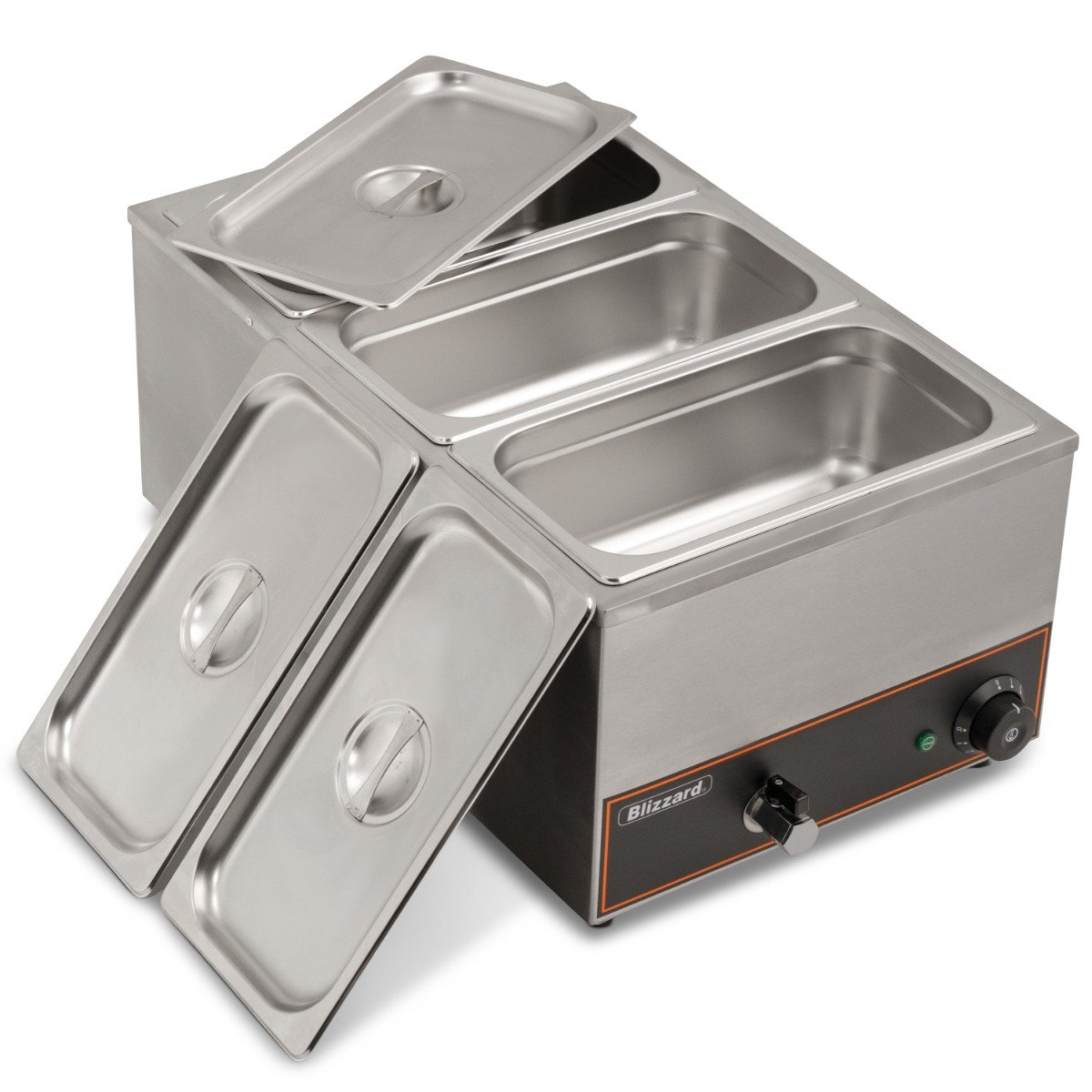 Blizzard Counter Top Bain Marie 3 x GN 1/3