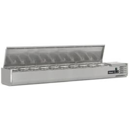 2m Hinged 1/4 Gastronorm Prep Top