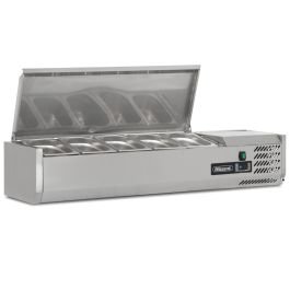 1.2m Hinged 1/4 Gastronorm Prep Top