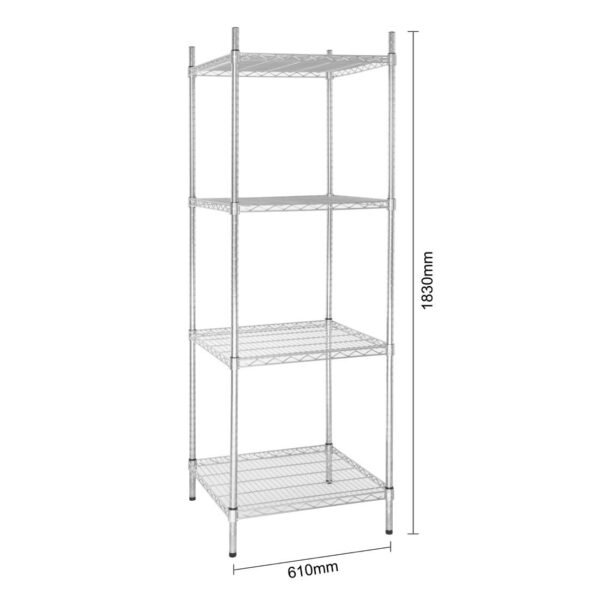 Vogue 4 Tier Wire Tower Unit 610x610mm - view 6