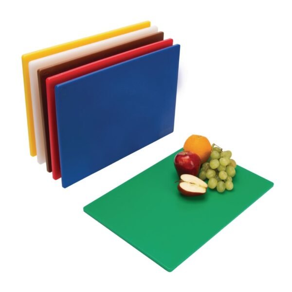 Hygiplas Low Density 6-Piece Chopping Board Set 450x300x10mm - view 2