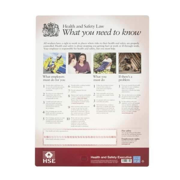 Health & Safety Law Poster A2 - view 6
