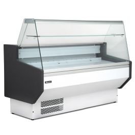 Blizzard 2m Flat Glass White Serve Over Counter
