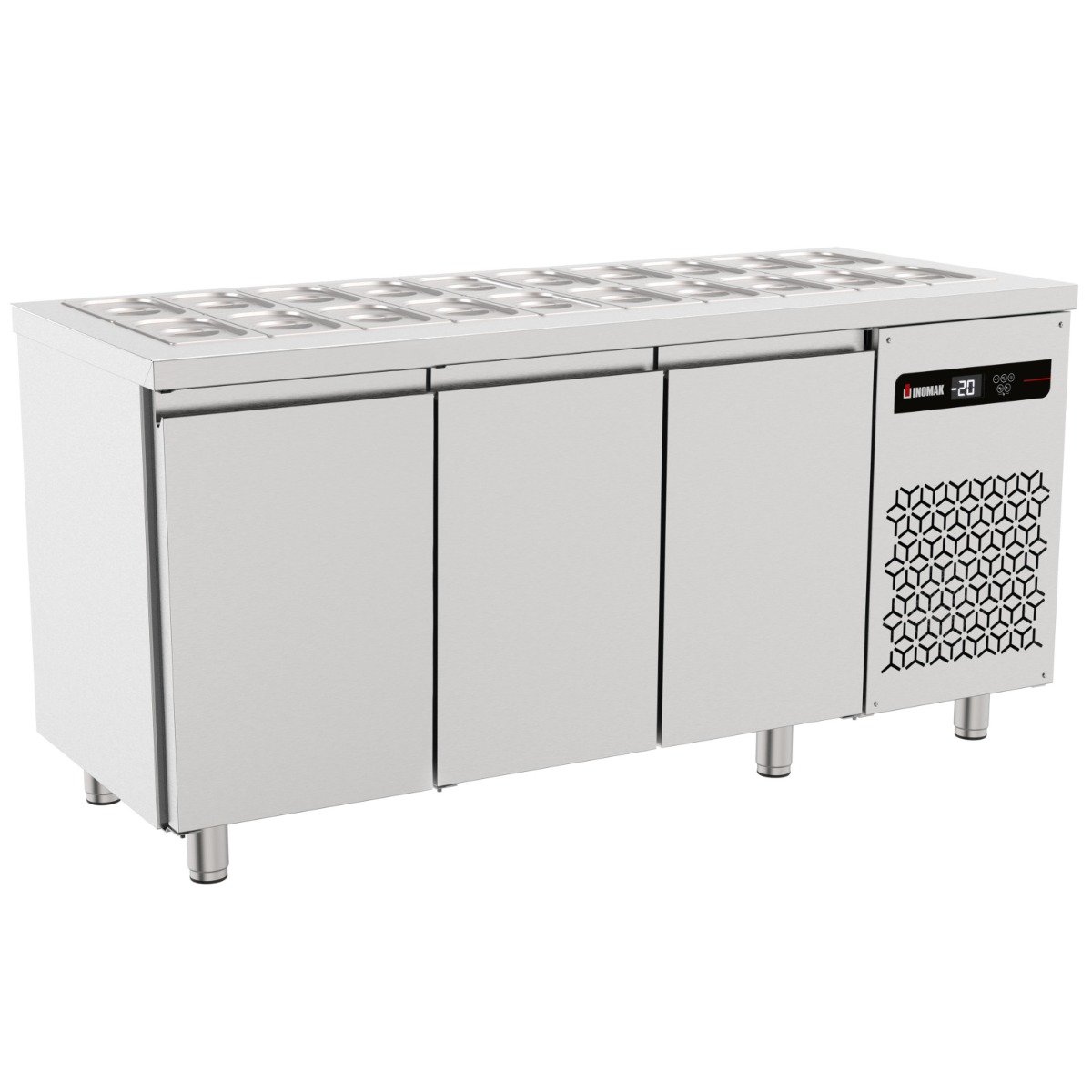 Inomak Triple Hinged Door Gastronorm Saladette
